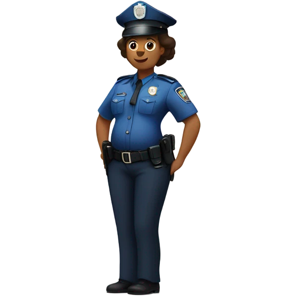 9 months pregnant police officer emoji