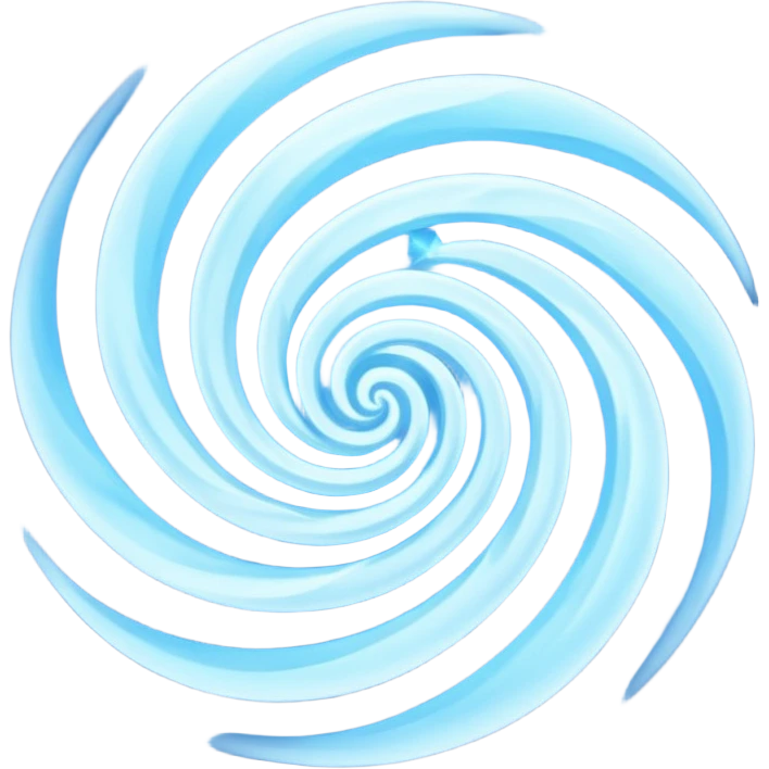 magical object blue magic mist swirl around with ancient symbol emoji