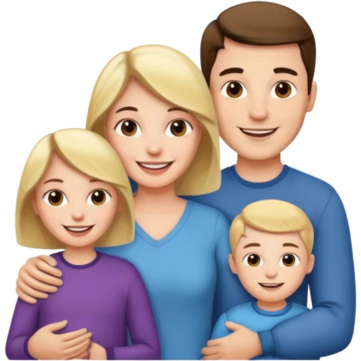man and woman couple with 1 kid emoji