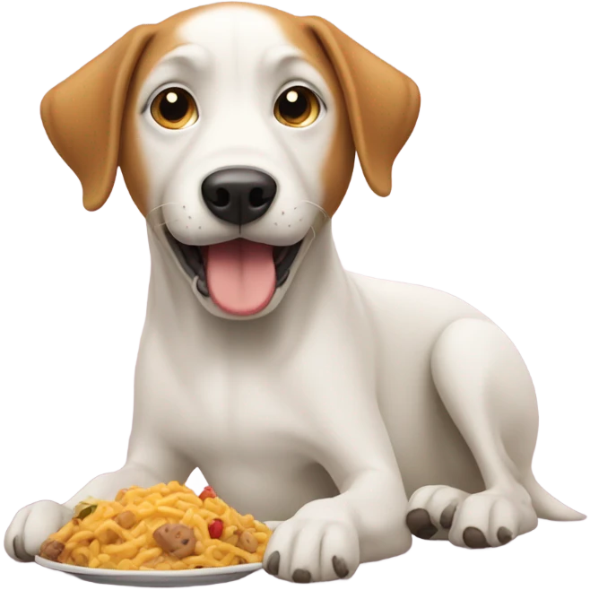 Dog eating emoji