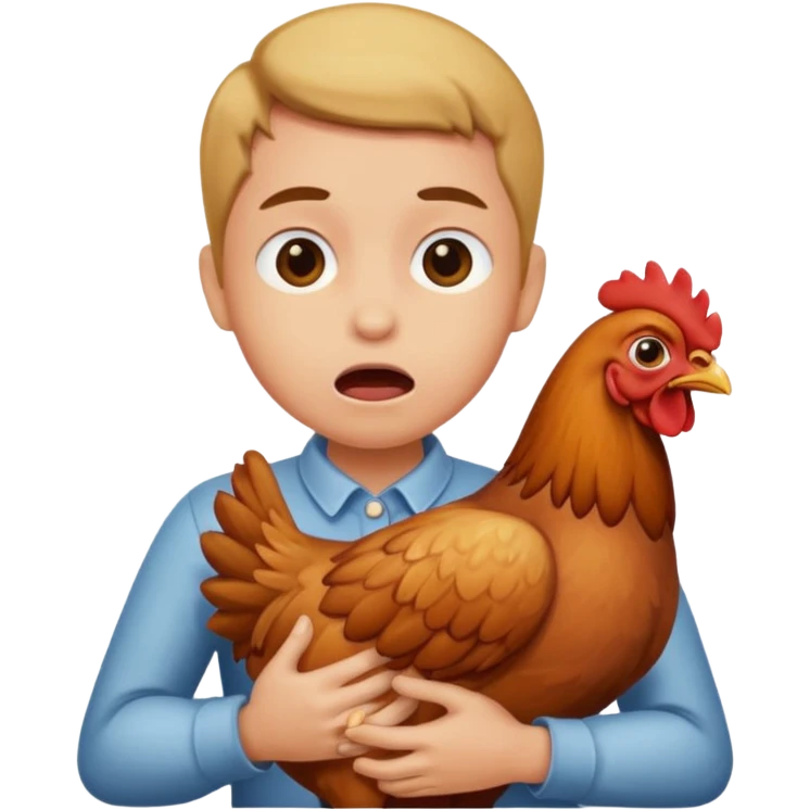 choke the chicken emoji