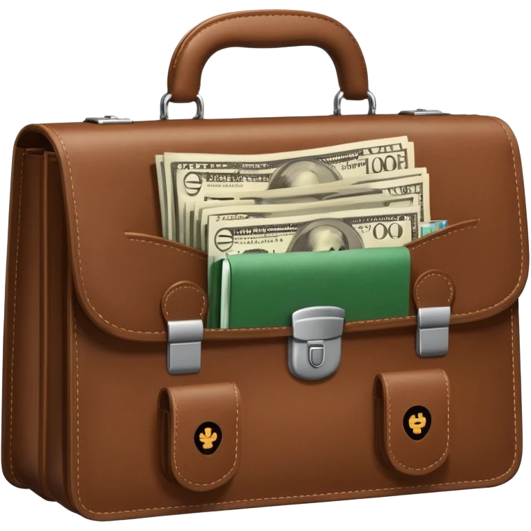 open wifi money bill filled briefcase emoji