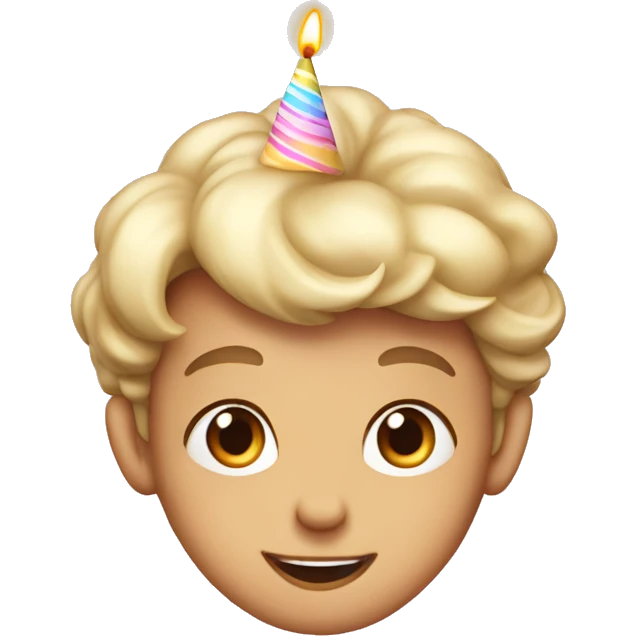 vintage birthday cale emoji
