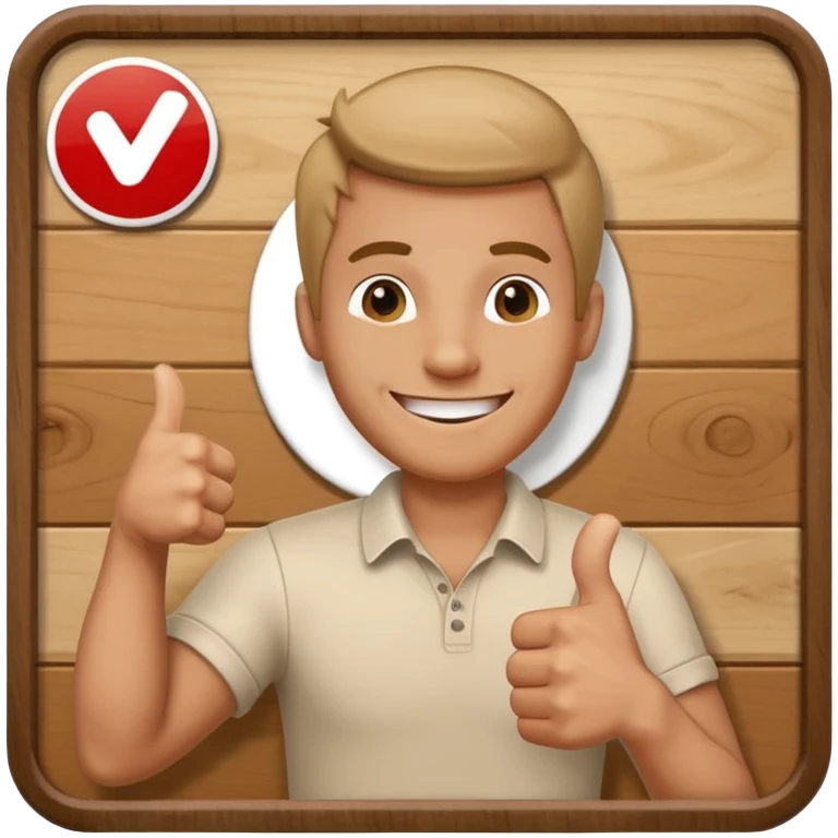 man giving a thumbs up next to a 'no problem' sign emoji