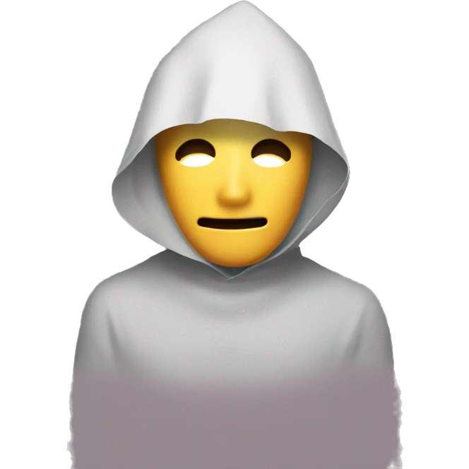 content word with o covered with mask emoji