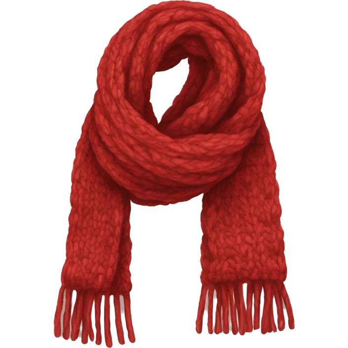 Scarf red muffer emoji