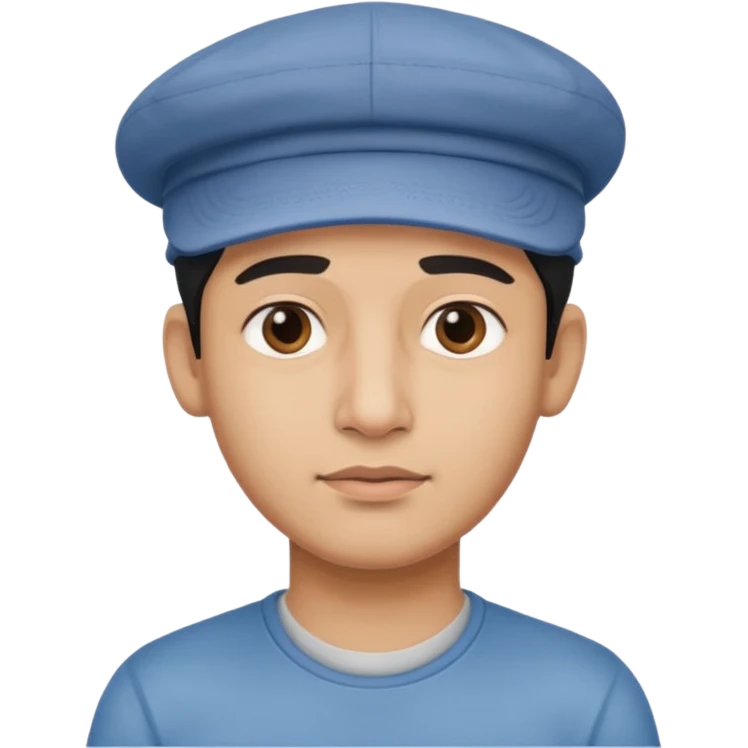  Fait un jeune indien pas trop beau avec un léger surprise un double menton et une casquette sur la tete emoji