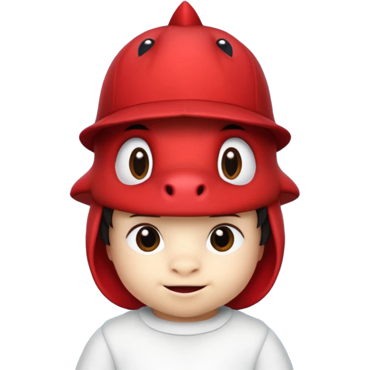 пропавший малыш Дино из 99 ночей шапка красная динозавра роблокс emoji