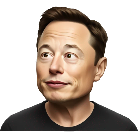 Elon musk thinking emoji
