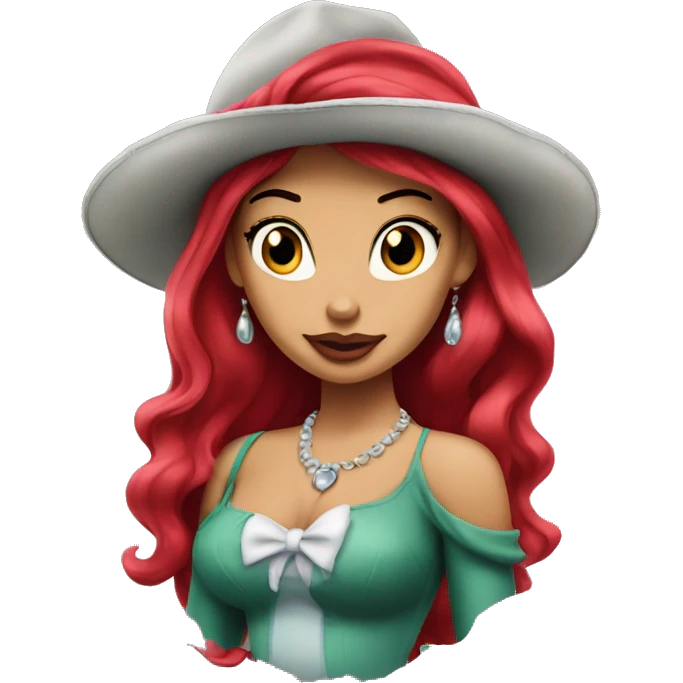 Princess Ariel as a gangster  emoji