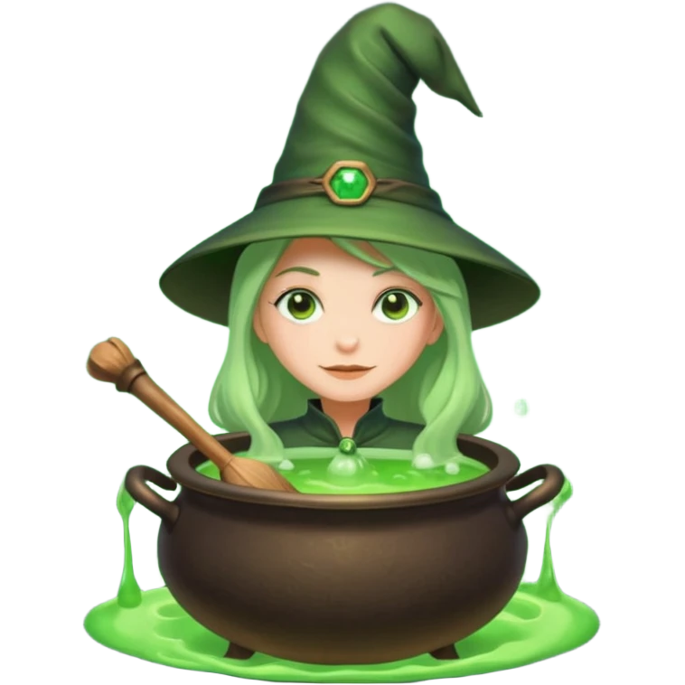 green witch cooking potion emoji