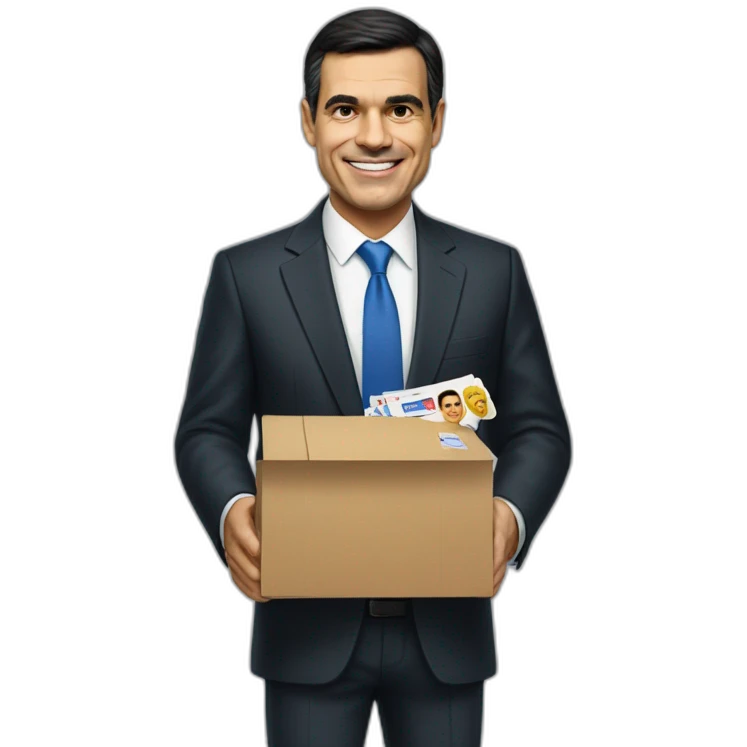 Pedro Sánchez buying votes emoji