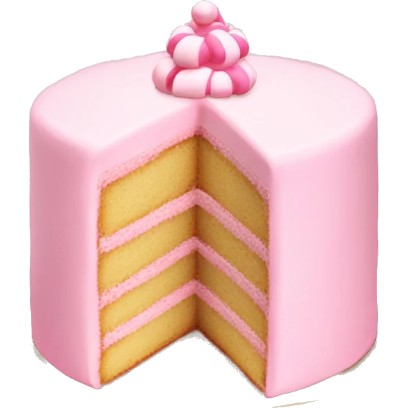 pale pink cake christmas  emoji