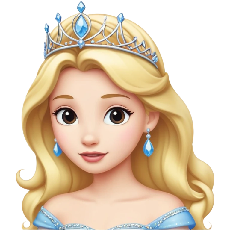 Disney princess with tiara emoji