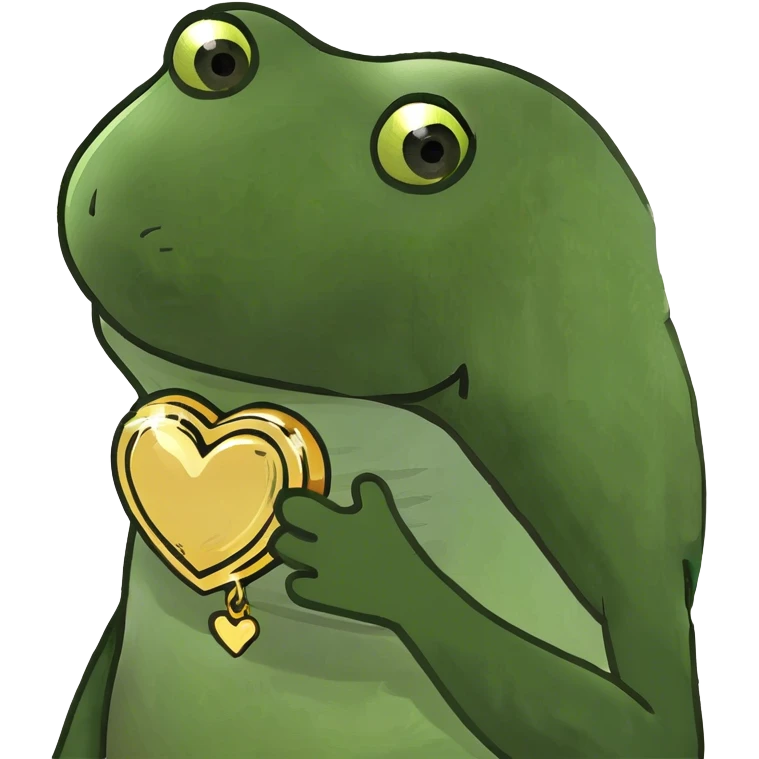 Golden heart emoji