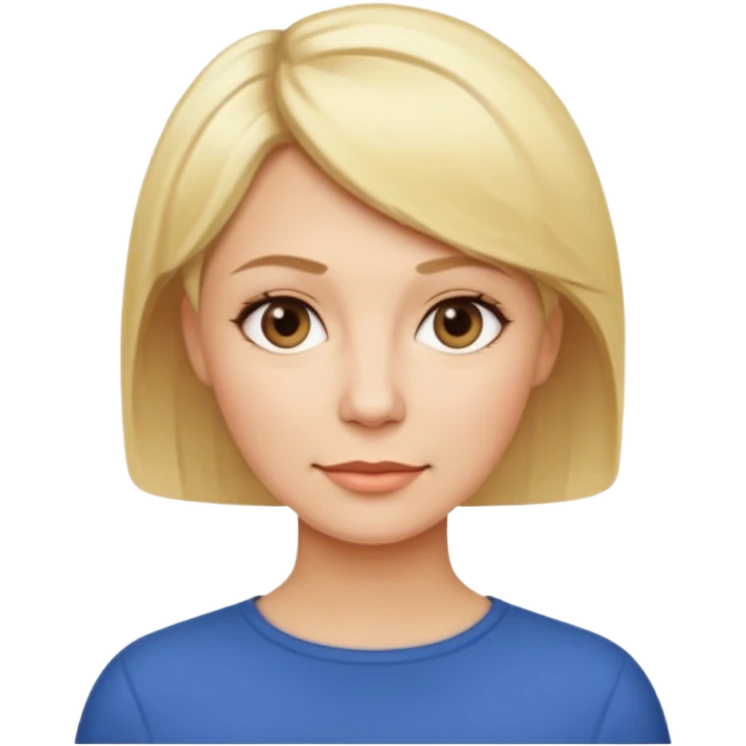 femme cheveux courts blonde 40 ans emoji
