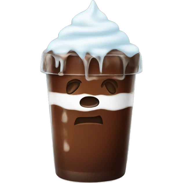 Iced chocolate emoji