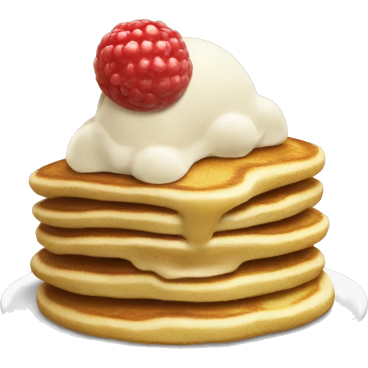 pancake eating icecream emoji