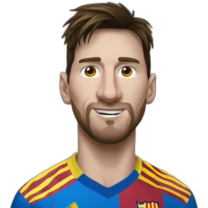 Messi 2015 portrait emoji