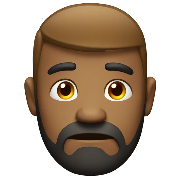 A disappointed man emoji