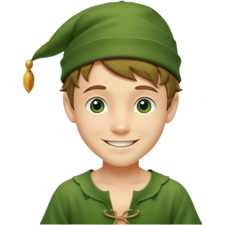 Fairytale character Peter Pan emoji