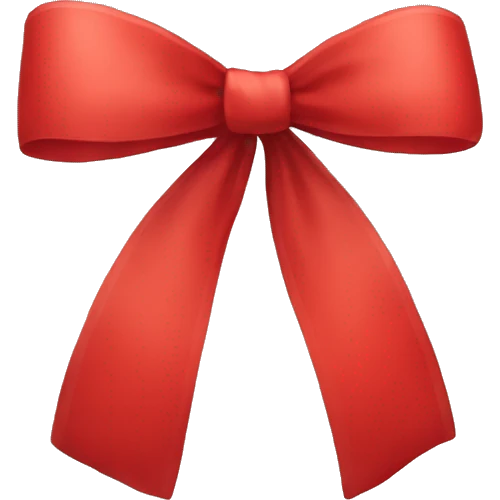 Create a red bow emoji