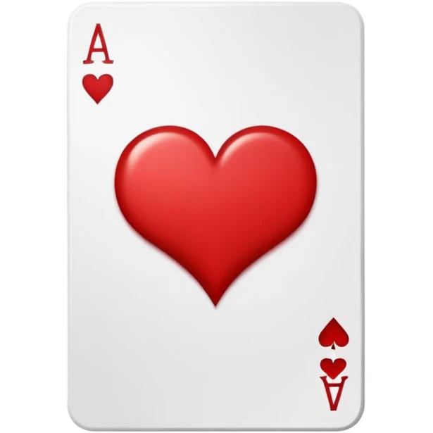 ace of hearts playing card emoji