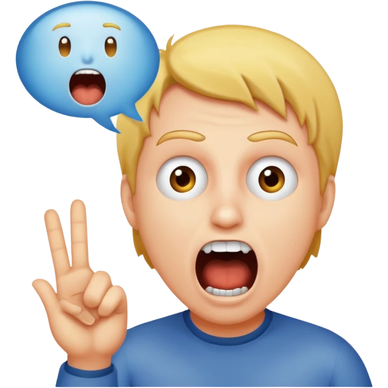 someone screaming charlie charlie kirky in a text bubble emoji