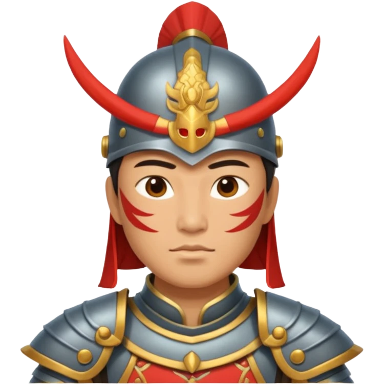 ancient Chinese warrior in armor emoji