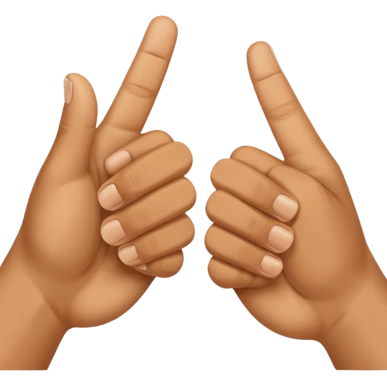 Put both hands together in a clapping gesture like saying goodbye.” emoji
