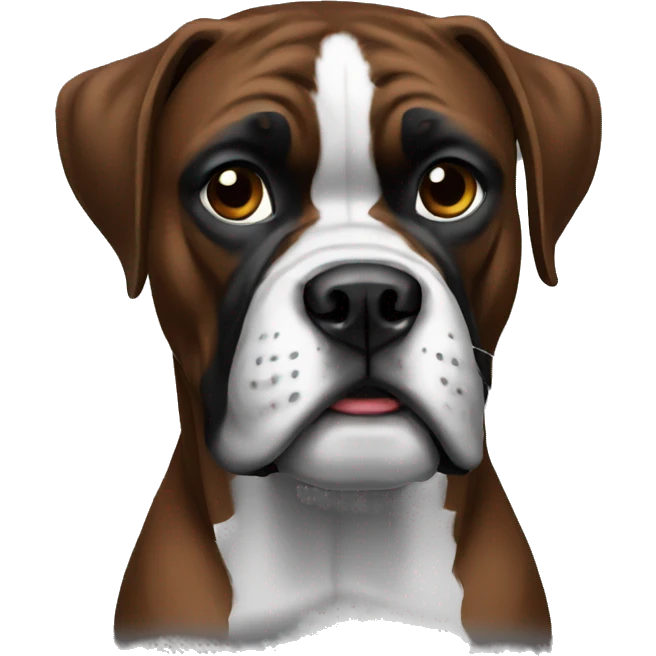 black boxer emoji