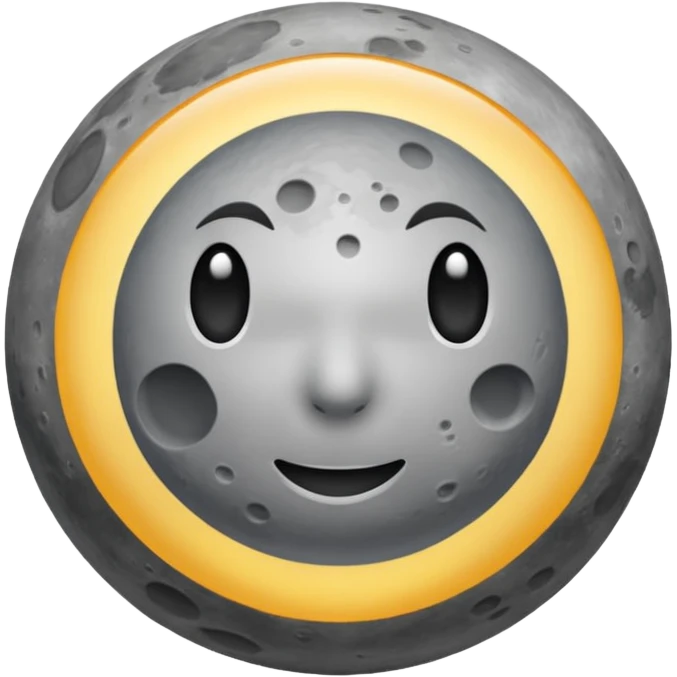 moon without eyes and mouth emoji