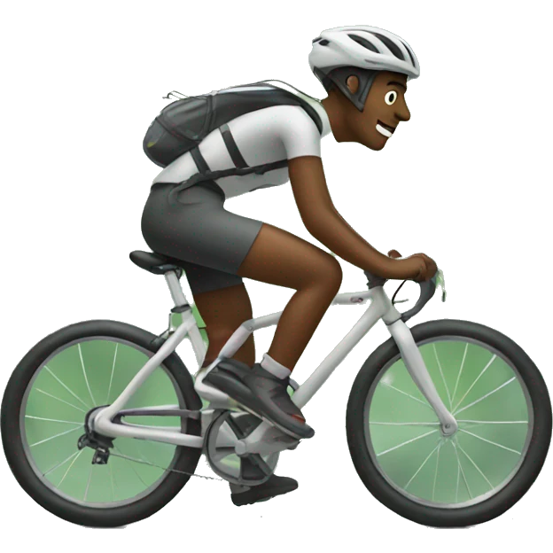 Biking outside  emoji