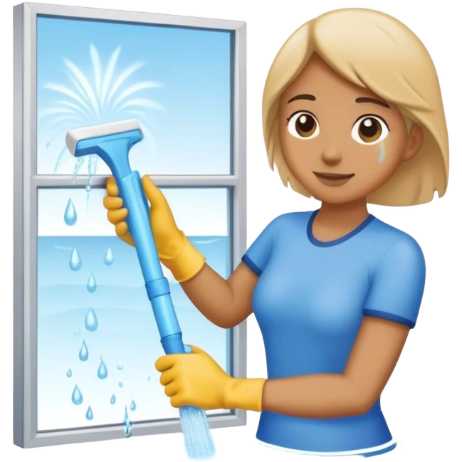 cleaning windows wather emoji