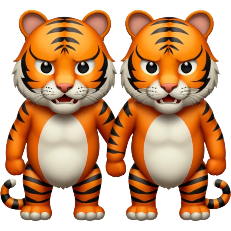 Annoyed tigers  emoji