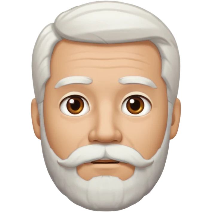 man with mexican on my white hair with a beard emoji