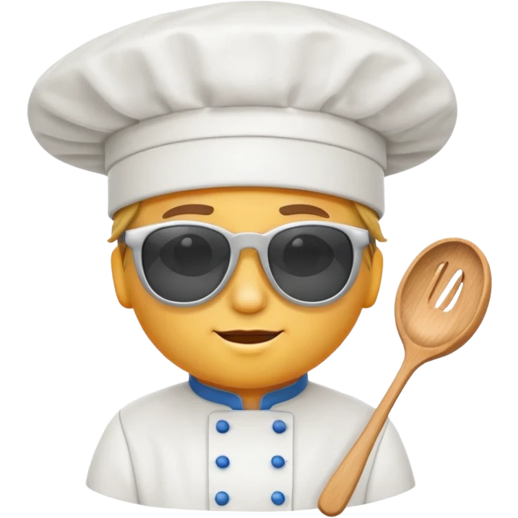 Chef hat with sunglasses  emoji