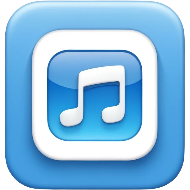 Create a modern, clean vector illustration of the Deezer app icon, designed in a smooth flat + soft 3D illustration style.
The icon should be placed inside a rounded square app icon shape, centered perfectly.


 emoji