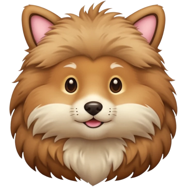 cute animal half body emoji