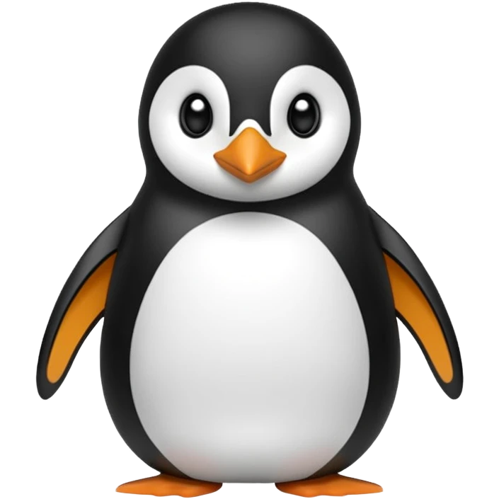 Elinde kasık tutan ve gozlük takan  Penguin emoji