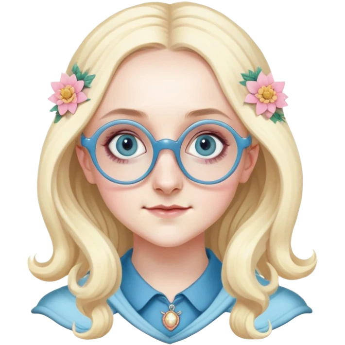 Evanna Lynch is Luna Lovegood in harry potter emoji