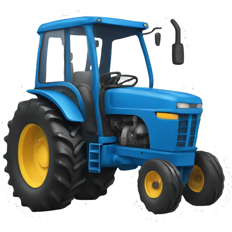 blue tractor emoji