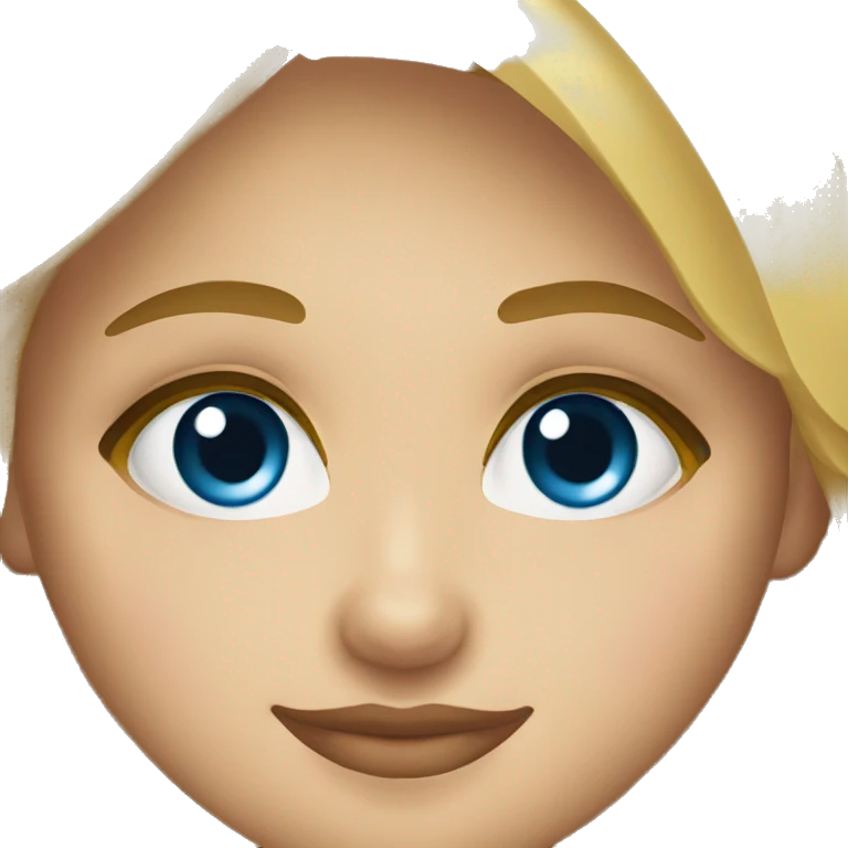 Chica rubia de ojos azules  emoji