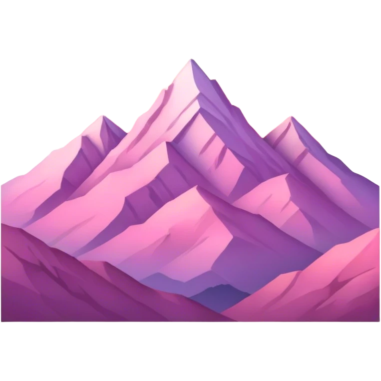 Pastel pink mountain sunset  emoji