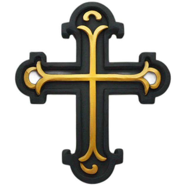 Swastika nice gothic cross emoji
