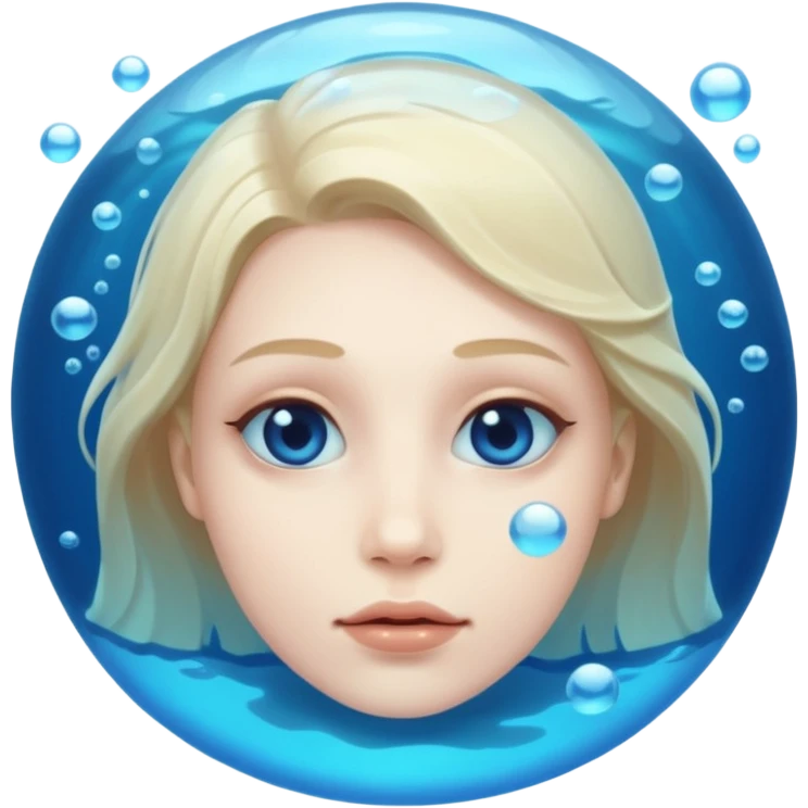 Underwater face emoji