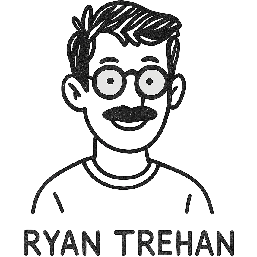 Ryan Trehan, minimalistic, black and white, clean lines emoji