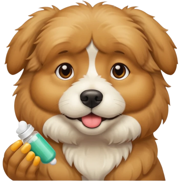 dog pill emoji