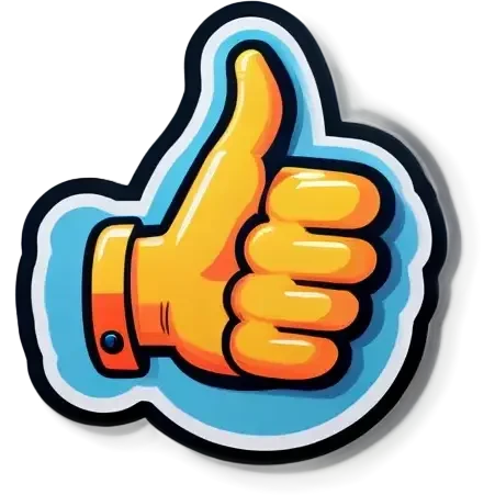 crazy thumbs up emoji