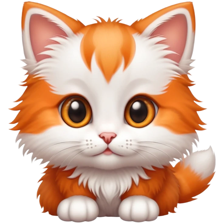 baby kitten with huge eyes and tiny paws emoji